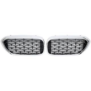 Obličkové mriežky Diamond Black V1 (2017-2020, chrómový lem) BMW 5. rad G30/G31 2017–2023 fotografia 2