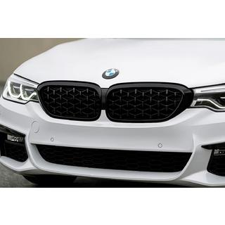 Obličkové mriežky Diamond Black V1 (2017-2020, čierny rámik) BMW 5. rad G30/G31 2017–2023 fotografia 1