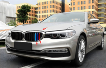BMW 5. rad G30/G31 2017–2023 Obličkové mriežky 1 Bar (2017-2020, M-Color s chrómovým rámikom) fotografia 3