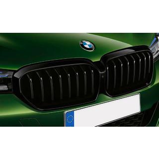 Obličkové mriežky 1 Bar (2021+, lesklá čierna) BMW 5. rad G30/G31 2017–2023 fotografia 1