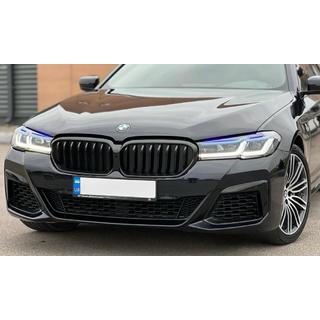 Obličkové mriežky 1 Bar (2021+, lesklá čierna) BMW 5. rad G30/G31 2017–2023 fotografia 2