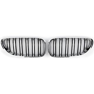 M-Look obličkové mriežky (čierny lesk s chrómovým lemom) BMW 6. séria F12/F13/F06 2011–2018 fotografia 2