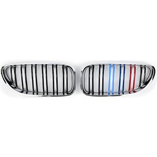 Obličkové mriežky M-Look (M-Color s chrómovým lemom) BMW 6. séria F12/F13/F06 2011–2018 fotografia 2