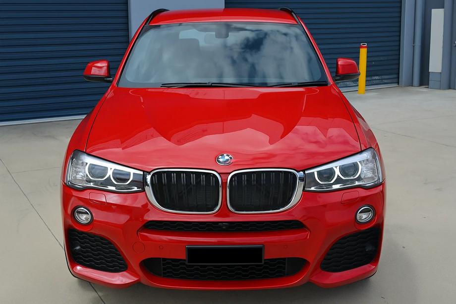BMW X3 F25 2011–2018 Obličkové mriežky M-Look (2014-2018, lesklá čierna s chrómovým lemom) Image