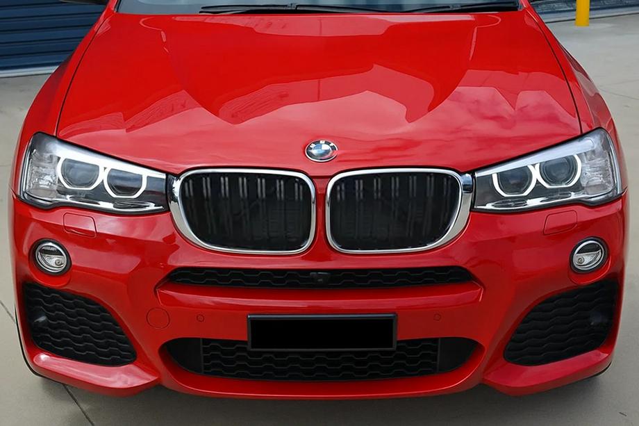 BMW X4 F26 2014–2018 M-Look obličkové mriežky (čierny lesk s chrómovým lemom) Image
