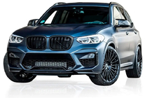 BMW X3 G01 2018– Obličky masky M-Look (2018-2021, matná čierna) fotografia 1