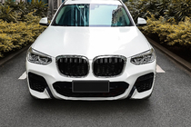 BMW X3 G01 2018– M-Look obličkové mriežky (2018-2021, lesklá čierna s chrómovým lemovaním) fotografia 1