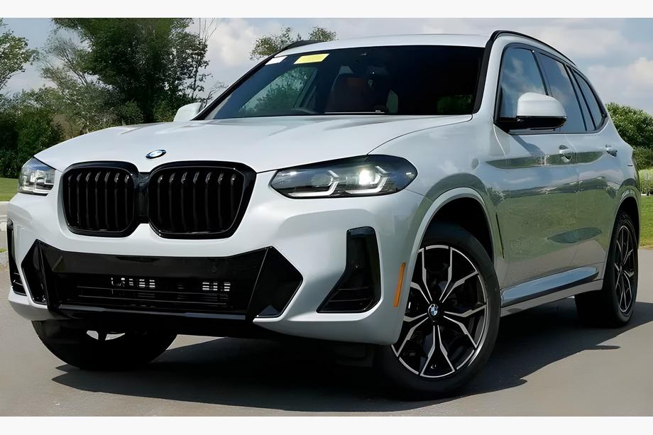 BMW X3 G01 2018– Obličkové mriežky 1 Bar (2021+, lesklá čierna) Image