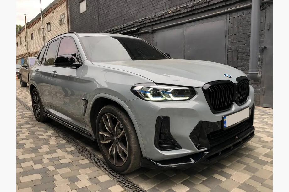 BMW X3 G01 2018– M-Look obličkové mriežky (2021+, lesklá čierna) Image