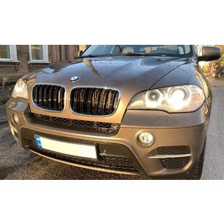 M-Look obličkové mriežky (čierny lesk s chrómovým lemom) BMW X5 E70 2007–2013 fotografia 1