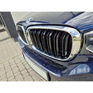 M-Look obličkové mriežky (čierny lesk s chrómovým lemom) BMW X5 F15 2013–2018 fotografia 3