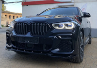 BMW X6 G06 2019–2027 Obličkové mriežky 1 Bar (2019-2022, lesklá čierna) fotografia 8