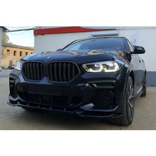 Obličkové mriežky 1 Bar (2019-2022, matná čierna) BMW X6 G06 2019–2027 fotografia 3