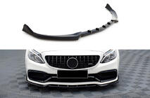 Mercedes C-class W205 2014–2021 Predný lip spojler DPT (2017-2020, čierny lesk) fotografia 1
