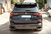 BMW X5 G05 2019–2026 Spodný spojler V1 (prírodný karbón) fotografia 2