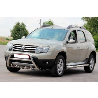 Bočné rúrky s vložkami (2 ks, nerez) Renault Duster 2008–2017 fotografia 4