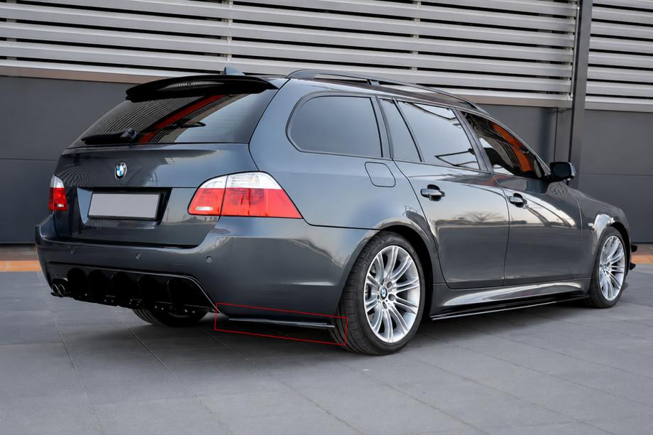 BMW 5. rad E60/E61 2003–2010 Zadné FLAP nadstavce DPT (čierny lesk) Image