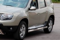 Dacia Duster 2008–2018 Bočné prahové rúrky s vložkami (2 ks, nerez) fotografia 6