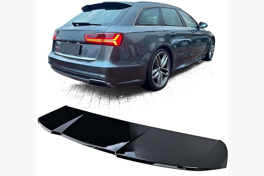 Audi A6 C7 2011–2017 Spojler DPT V2 (Avant, čierny vysoký lesk) Image