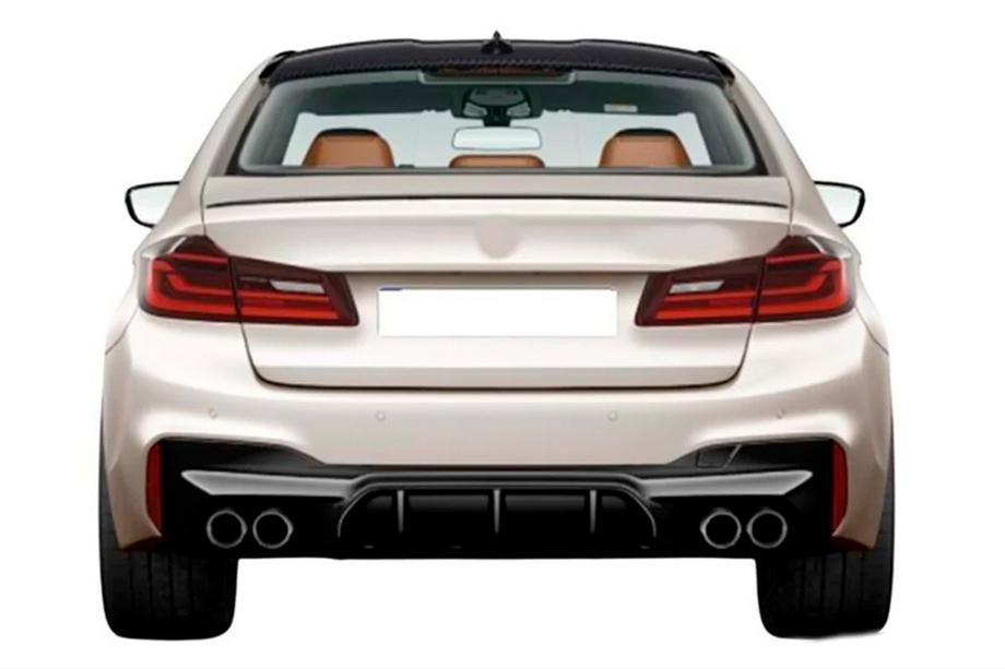 BMW 5. rad G30/G31 2017–2023 Zadný difúzor DPT (pre M-Sport/M5 F90, lesklá čierna) Image