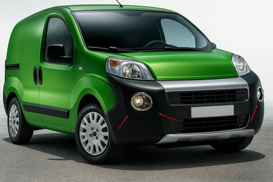 Citroen Nemo 2007–2017 Chrómové kryty hmloviek – horný model (2 ks, nerez) Image