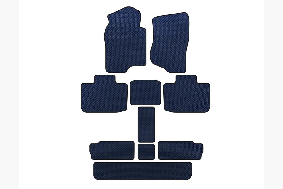Cadillac Escalade 2007–2014 EVA autokoberce do interiéru (3 rady, modré) Image