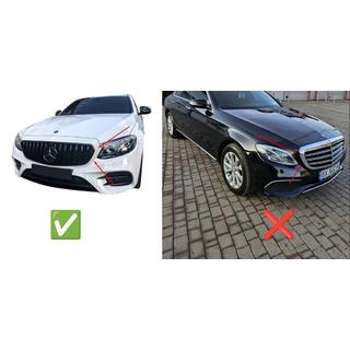 Predná maska GT Panamericana Black (pre Avantgarde/AMG-Line/E43 AMG/E53 AMG 2016-2020) Mercedes Trieda E W213 2016–2023 fotografia 3
