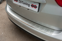 Ford C-Max/Grand C-Max 2010–2019 Nerezová lišta na zadný nárazník OmsaLine (nerez.) fotografia 7
