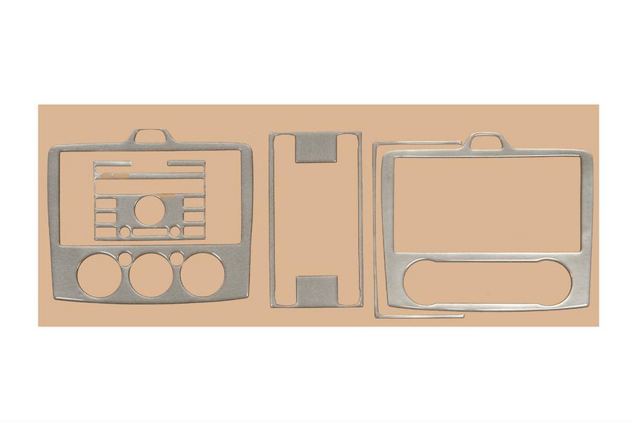 Ford Focus II 2005–2008 Hliníkové kryty panelu A/C a klimatizácie (mini sada) Image