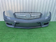 Mercedes trieda C W204 2007–2015 Predný nárazník 2011-2014 AMG C63 s mriežkou Diamond Silver fotografia 1