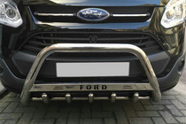 Ford Custom 2013–2022 Predný ochranný rám WT004 (nerez) fotografia 1