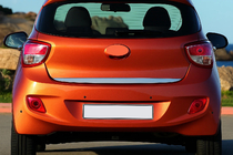 Hyundai I-10 2014–2017 Nerezová lišta hrany kufra fotografia 1
