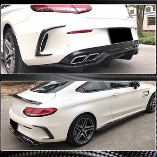 Difúzor zadného nárazníka V2 (pre C63 AMG Coupé/Cabriolet 2015-2019, karbón) fotografia 3