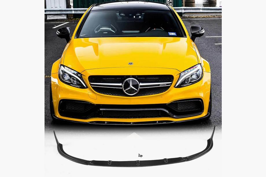 Mercedes C-class W205 2014–2021 Líšta predného nárazníka Lip V1 (pre kupé/kabriolet C63 AMG 2015-2019, karbón) Fotografia 1