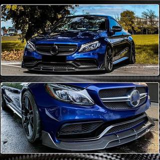 Lip predného nárazníka Lip V2 (pre kupé/kabriolet C63 AMG 2015-2019, karbón) fotografia 4