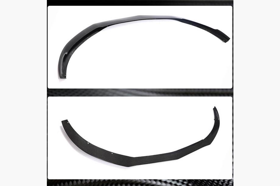 Mercedes C-class W205 2014–2021 Karbonový predný lip spojler Lip V3 (pre kupé/kabriolet C63 AMG 2015-2019) Fotografia 3