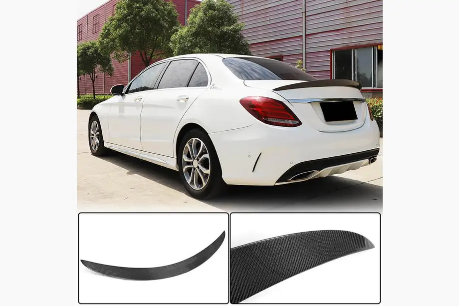 Mercedes C-class W205 2014–2021 Spojler V2 (pre SD 2015-2019, karbón) Image