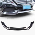 Mercedes C-class W205 2014–2021 Lip na predný nárazník Lip V1 (pre SD Base 2019-2021, karbón) fotografia 1