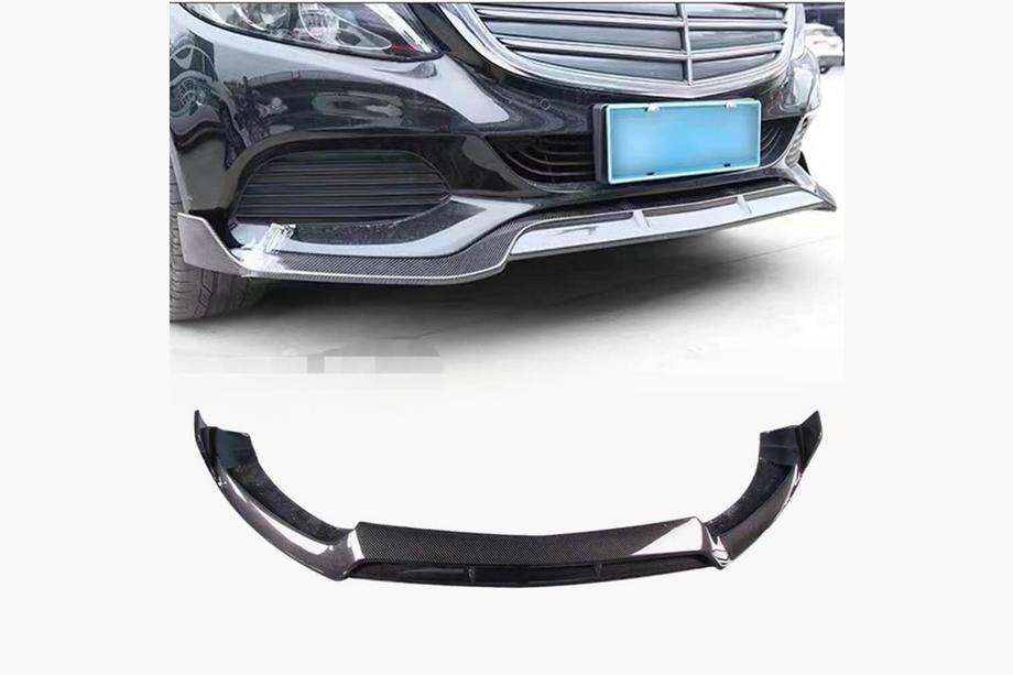 Mercedes C-class W205 2014–2021 Lip na predný nárazník Lip V1 (pre SD Base 2019-2021, karbón) Image
