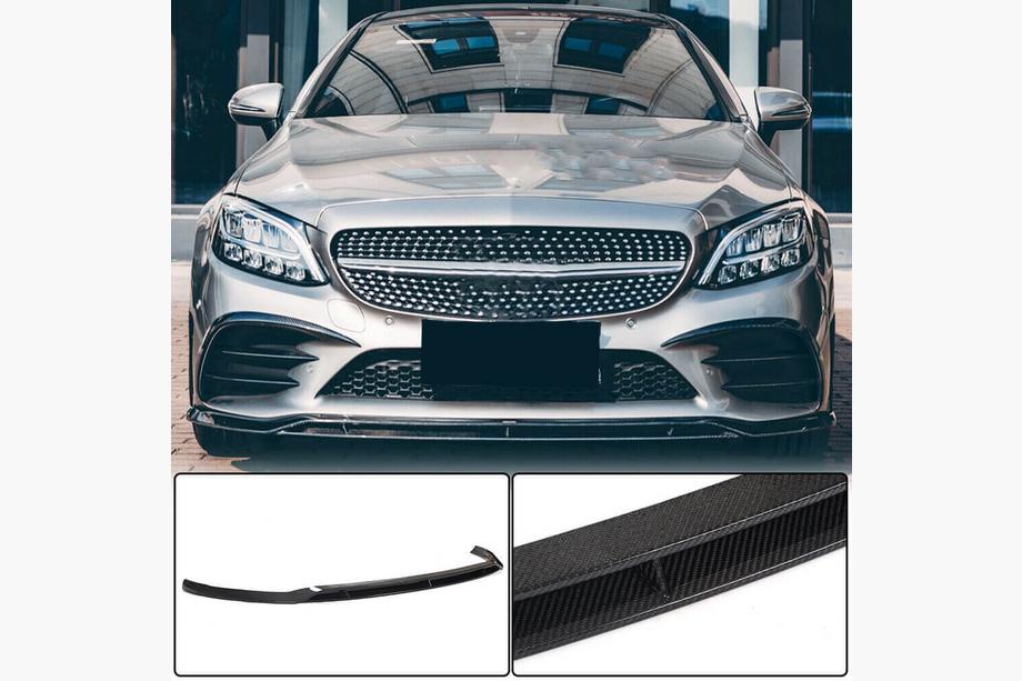Mercedes C-class W205 2014–2021 Predný nárazníkový lip Lip V1 (pre C43 AMG 2019-2021, karbón) Image