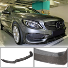 Mercedes C-class W205 2014–2021 Líšta predného nárazníka Lip V1 (pre C43 AMG 2015-2019, karbón) fotografia 1