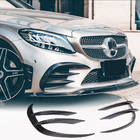 Mercedes C-class W205 2014–2021 Nadstavce predného nárazníka V1 (pre C43 AMG 2019-2021, karbón) fotografia 1