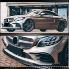 Mercedes C-class W205 2014–2021 Nadstavce predného nárazníka V1 (pre C43 AMG 2019-2021, karbón) fotografia 6