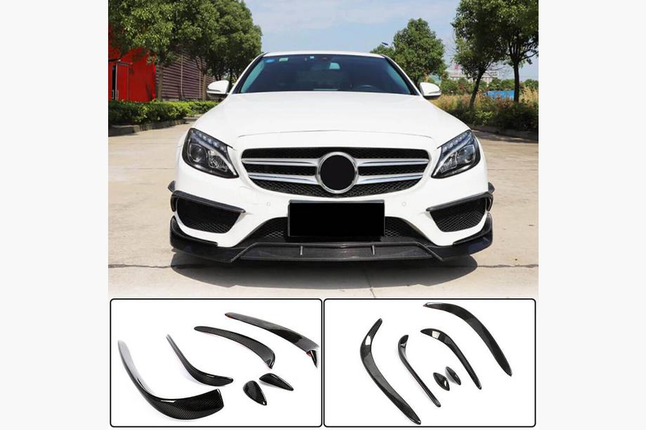 Mercedes C-class W205 2014–2021 Karbonové kryty predného nárazníka (pre C43 AMG 2015-2019) Image