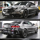 Mercedes C-class W205 2014–2021 Bočné prahy V3 (pre C43/C63 AMG 2015-2019, plast) fotografia 2