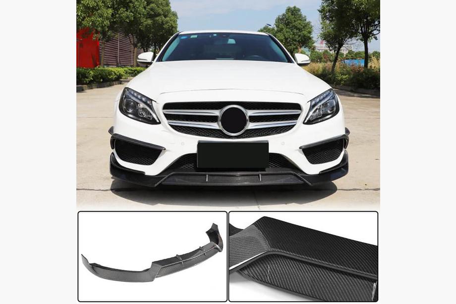 Mercedes C-class W205 2014–2021 Predná lišta nárazníka Lip V2 (pre C43 AMG 2015-2019, karbón) Image
