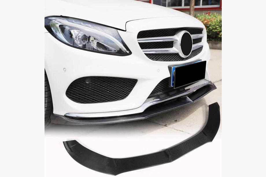 Mercedes C-class W205 2014–2021 Líšta predného nárazníka Lip V5 (pre C43 AMG 2015-2019, karbón) Fotografia 2