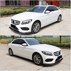 Mercedes C-class W205 2014–2021 Predný lip spojler nárazníka Lip V7 (pre C43 AMG 2015-2019, plast) fotografia 2