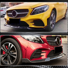 Mercedes C-class W205 2014–2021 Predný nárazníkový lip V3 pre C43 AMG 2019-2021 (karbón) fotografia 4