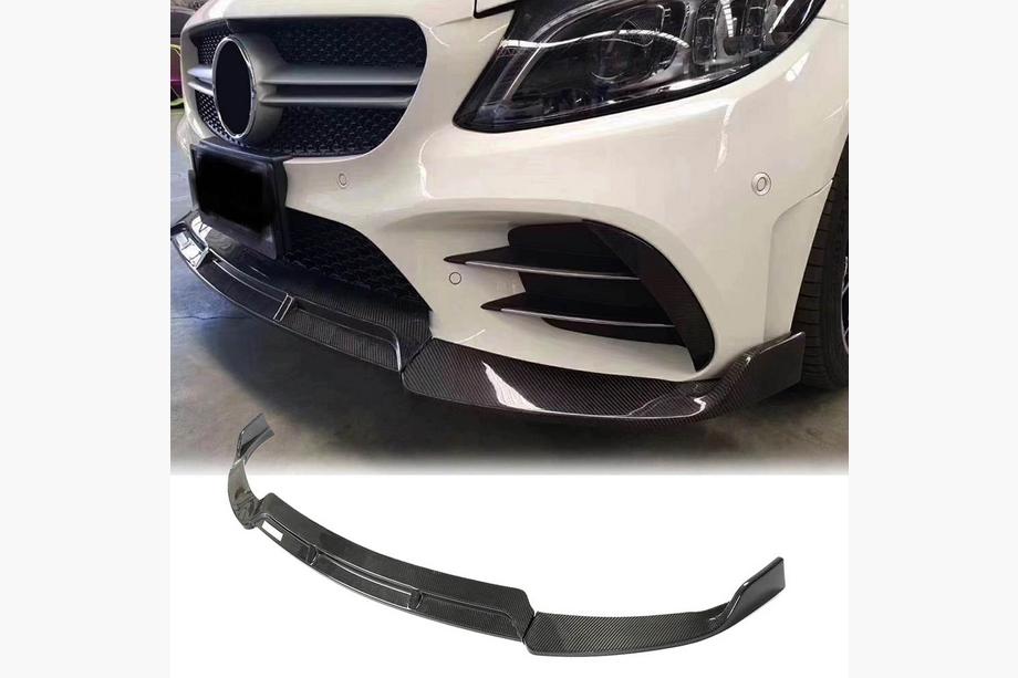 Mercedes C-class W205 2014–2021 Predný nárazníkový lip V3 pre C43 AMG 2019-2021 (karbón) Image